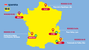 La carte du Repair Tour France 2024