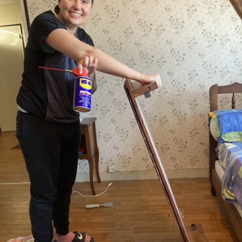 WD-40, la solution pour décoincer des planches soudées au lino